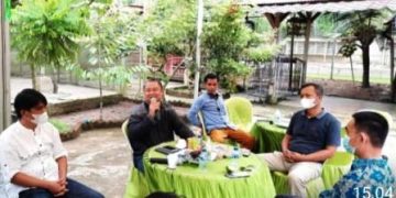 SekDa Mesuji, Gelar Kopi Darat Dengan Awak Media