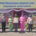 Persit KCK Koorcab Rem 071, Persit KCK Cabang XVI Dim Banyumas, Persit KCK Ranting 2 Yonif 405 dan Bhayangkari Cabang Kota Banyumas Berbagi Kasih Kepada Petugas dan Relawan Pospam Lebaran
