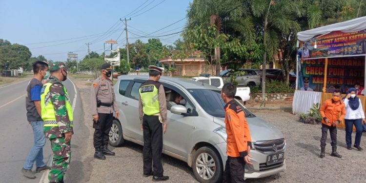 Puluhan Kendaraan Diputar Balik Pada Operasi Ketupat Krakatau 2021 Polres Tulang Bawang