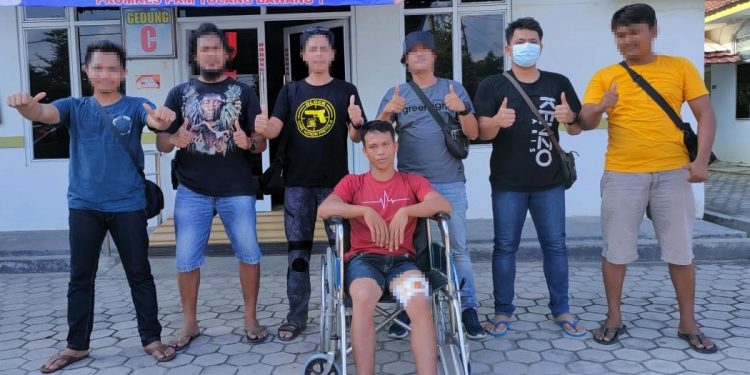 Tekab 308 Polres Tulang Bawang Tembak Buronan Kasus Curanmor
