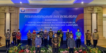 Wakil Bupati Tulang Bawang Barat Hadir Acara Penanda Tanganan & Deklarasi Komitmen PPPD 