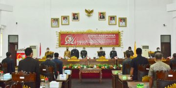 Umar Ahmad dan Fauzi Hasan Hadiri Paripurna Pertanggung Jawaban Pelaksanaan APBD Tahun Anggaran 2020