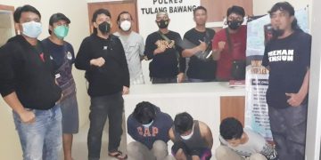 Tekab 308 Polres Tulang Bawang Tangkap Komplotan Pelaku Curas di Jalintim Astra Ksetra, Satu Diantaranya Anak Dibawah Umur