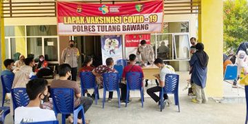 Polres Tulang Bawang Buka Lapak Vaksinasi Presisi Gratis Untuk Warga