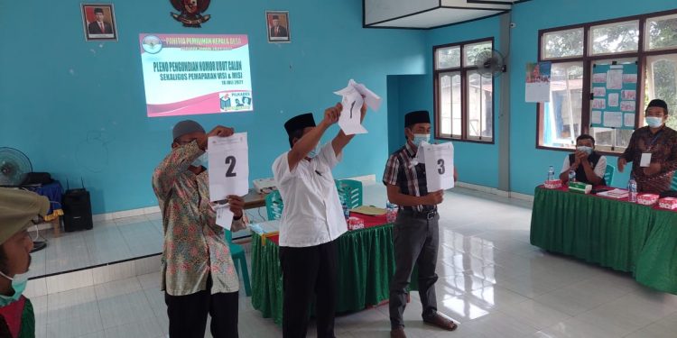 Panitia Pemilihan Pilkades Bahokmakmur Menetapkan Tiga Calon Di Nyatakan Sah Bertarung