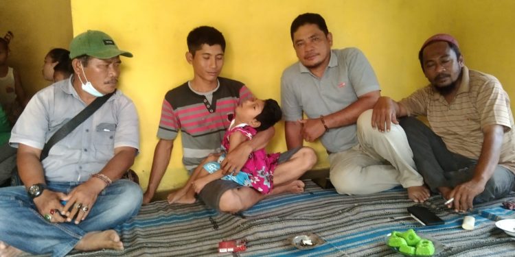 DPD JPKP Tubaba Sambangi Warga Tiyuh Dayasakti Penderita Hedrosipalus