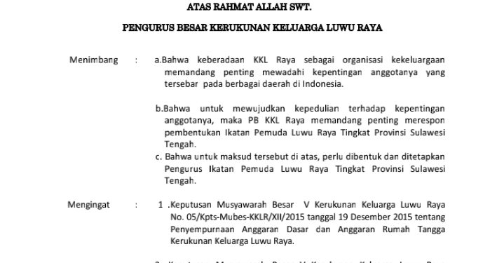 IPLR Sulteng Resmi Kantongi SK Dari PB KKLR