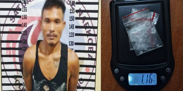 Bandar Narkotika di Kampung Agung Jaya Ditangkap Polisi di Rumahnya