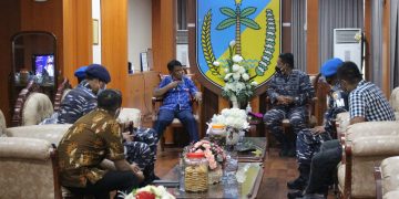 Membangun dan Tingkatkan Sinergi, Danlanal Palu Laksanakan Anjangsana ke Gubernur Sulawesi Tengah