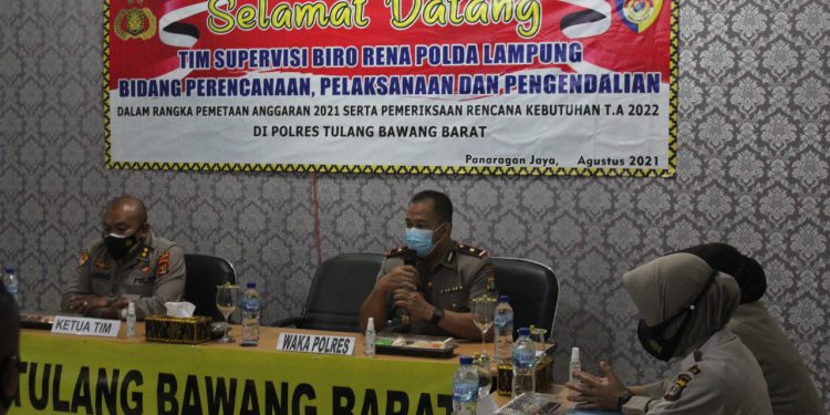 AKBP Sunhot P Silalahi Sambut Team Supervisi Biro Rena Polda Lampung