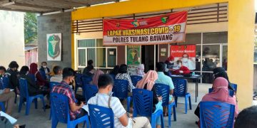 Polres Tulang Bawang Percepat Vaksinasi Presisi,dengan Buka Lapak Vaksin