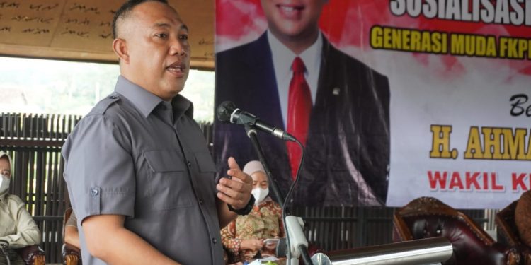 Wakil Ketua MPR RI, Ahmad Muzani dan Dwita Ria Gunadi, Disambut Bupati TuBaBa