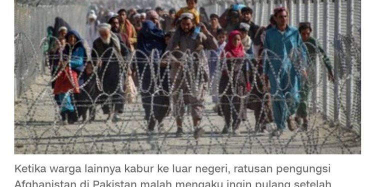 Gegara Taliban Menang Pengungsi Afganistan Ramai Pulang