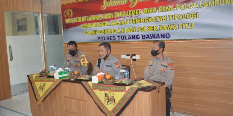 Polda Lampung Lakukan Studi Kelayakan dan Pengkajian Dua Polsek di Polres Tulang Bawang