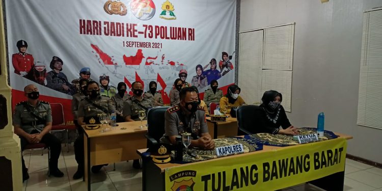 Peringati Hut Polwan ke 73 Kapolres TuBaBa Hadiri Secara Vicon