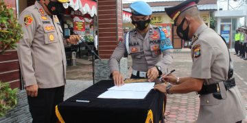 Kapolres Tulang Bawang Barat, Pimpin Serah Terima Jabatan