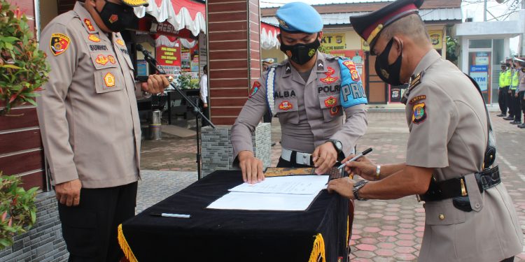 Kapolres Tulang Bawang Barat, Pimpin Serah Terima Jabatan