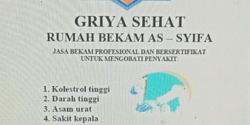 Mau Bekam, Ya Griya Sehat Rumah Bekam As-Syifa di Tiyuh Penumangan Baru