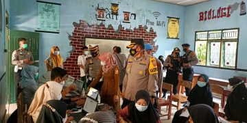 Sukseskan Vaksin Nasional, Kapolres TuBaBa Tinjau Lokasi Gerai Vaksinasi Presisi Polri