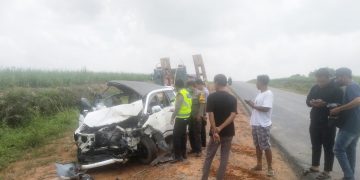 Kronologi Kecelakaan Lalu Lintas di Jalan Lintas PT BNIL, AKP Suhardo : Satu Korban LB, Dua MD dan Tiga LR