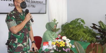 Beri Arahan di Koramil TBU, Kolonel Romas Herlandes Tegaskan Prajuritnya Tingkatkan Kemampuan Teritorial dan Pedomani 8 Wajib TNI