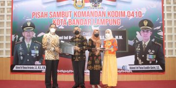 Pemkot Bandar Lampung Gelar Pisah Sambut Dandim 0410/KBL dari Kolonel Romas Kepada Kolonel Faisol