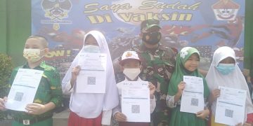 Madrasah Ibtidaiyah wilayah Kecamatan Sukabumi giliran diserbu Koramil 410-01/Panjang