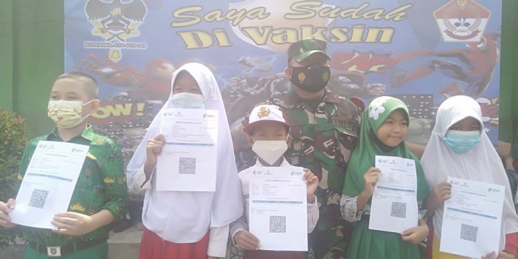 Madrasah Ibtidaiyah wilayah Kecamatan Sukabumi giliran diserbu Koramil 410-01/Panjang