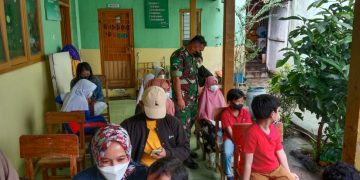 Koramil 410-06/Kedaton Kembali Menggelar Serbuan Vaksinasi Covid 19 di Wilayah Binaan