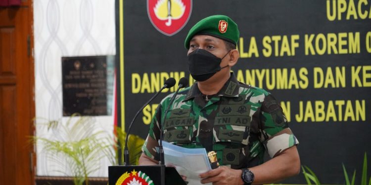 Isi Kekosongan Jabatan, Danrem 071/Wijayakusuma Pimpin Rotasi Jabatan Perwira Menengah Korem 071/Wijayakusuma