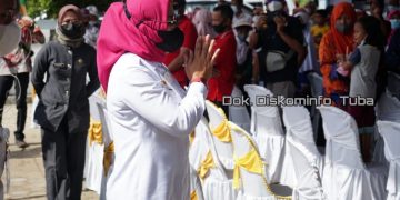 Ragam Tarian Nusantara Sambut Kedatangan Bupati Tulang Bawang
