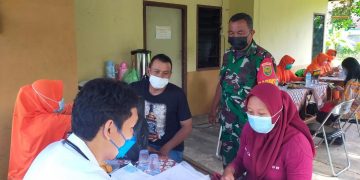 Tidak Kenal Lelah, Serbuan Vaksinasi Terus di Gencarkan Koramil 410-06/Kedaton di Wilayah Binaan