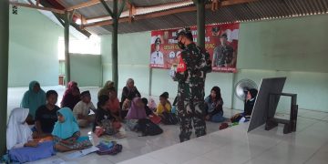 Babinsa Koramil 410-01/Panjang Tanamkan Nilai Pancasila Sejak Dini Untuk Anak-Anak di Wilayah Binaan