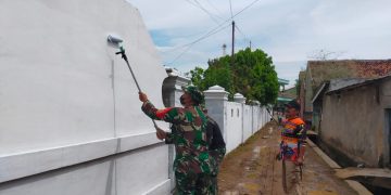 Bentuk Kampung Pancasila di Wilayah, Plh Danramil 410-06/Kedaton Apresiasi Sikap Gotong Royong dan Kekompakan Warga