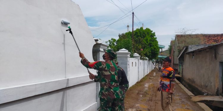 Bentuk Kampung Pancasila di Wilayah, Plh Danramil 410-06/Kedaton Apresiasi Sikap Gotong Royong dan Kekompakan Warga