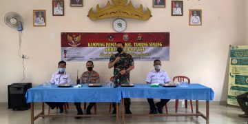 Anggota Koramil 410-04/TKT Sosialisasikan Pembentukan Kampung Pancasila di Wilayah
