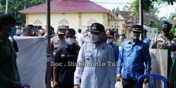 Bupati Monitoring pelaksanaan Pilkakam di Kabupaten Tulang Bawang