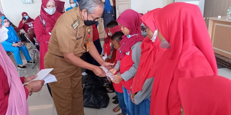 Jelang Ramadhan 1443 H, Dinkes Lampura Gelar Bakti Sosial