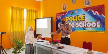 Satlantas Polres Tulang Bawang Laksanakan Police Goes To School, Ini Tujuannya