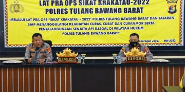 Polres Tulang Bawang Barat Gelar Lat Pra Ops Sikat Krakatau 2022