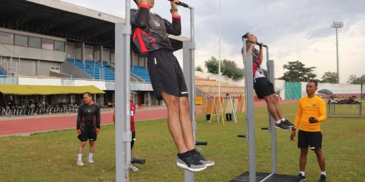 Tingkatkan Kemampuan Fisik Prajurit, Kodim 0410/KBL Gelar Tes Garjas Periodik Semester