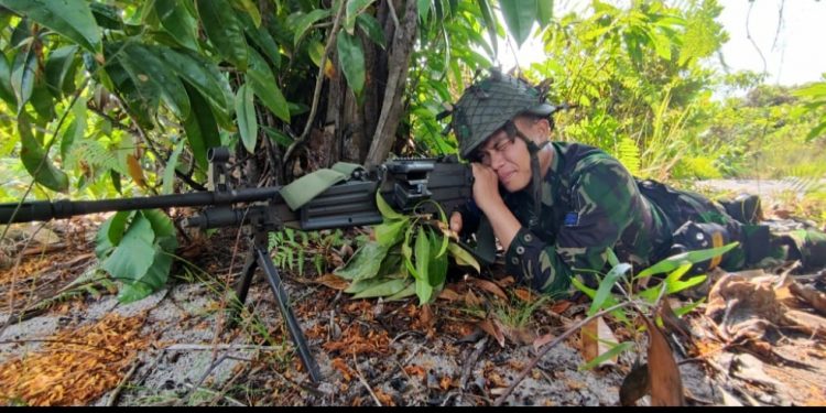 Prajurit Yonmarhanlan IV Laksanakan Latihan Operasi Pertahanan Pantai Prajurit