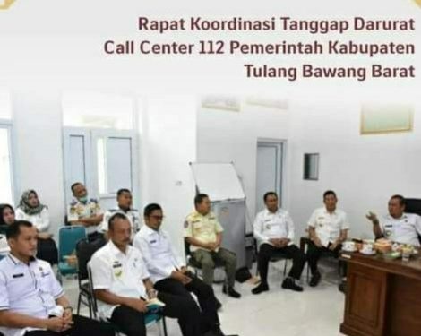 Dinas Kominfo Tubaba Rakor Tanggap Darurat Call Center 112