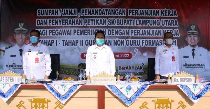 891 Pegawai P3K Terima SK PPPK dari Bupati Lampung Utara