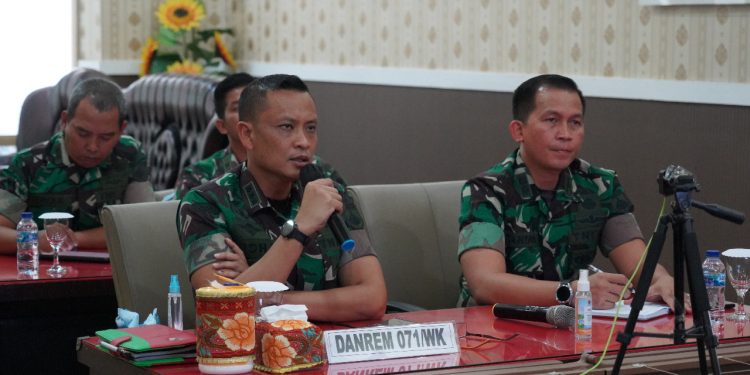 Lewat Daring, Danrem 071/Wijayakusuma Sampaikan Beberapa Hal  Kepada Jajaran Sebagai Pedoman Pelaksanaan Tugas