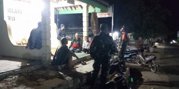 Wujudkan Kamtibmas Kondusif, Piket Koramil 23/Karangtengah Aktif Patroli
