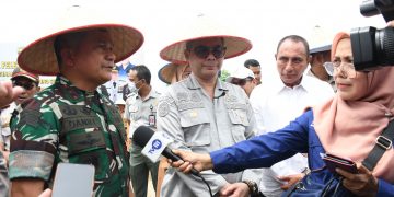 Pangdam Bersama Wamentan RI Canangkan Demplot Ketahanan Pangan Kodam I/BB Seluas 113,59 Ha di Tuntungan