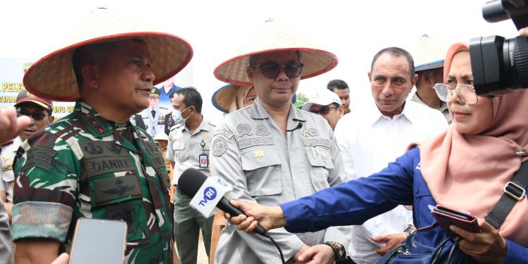 Pangdam Bersama Wamentan RI Canangkan Demplot Ketahanan Pangan Kodam I/BB Seluas 113,59 Ha di Tuntungan