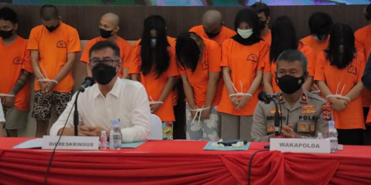 Dua Selegram dan 25 admin judi Online di amankan Polda Lampung