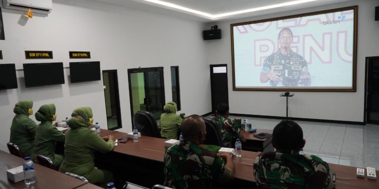 Danrem 071/Wijayakusuma Ikuti Zoom Meeting Kick Off Kolaborasi Percepatan Penurunan Stunting